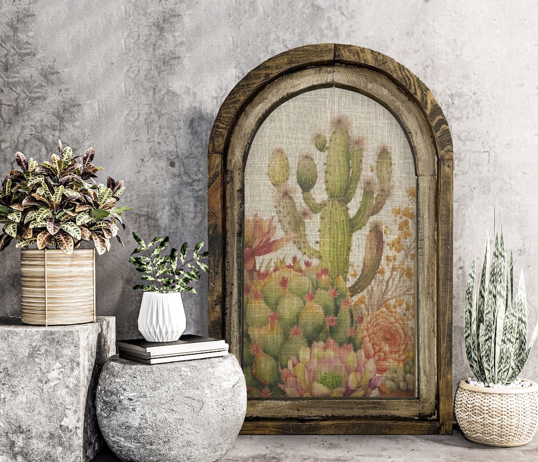 海外限定スパイク販売 Western Cactus Wall Art | 14 トップス