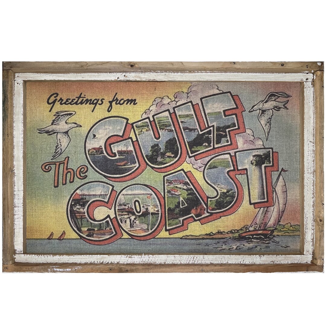 Gulf Coast Wall Art 24 X 36 Window Frame Coastal Decor Florida Decor