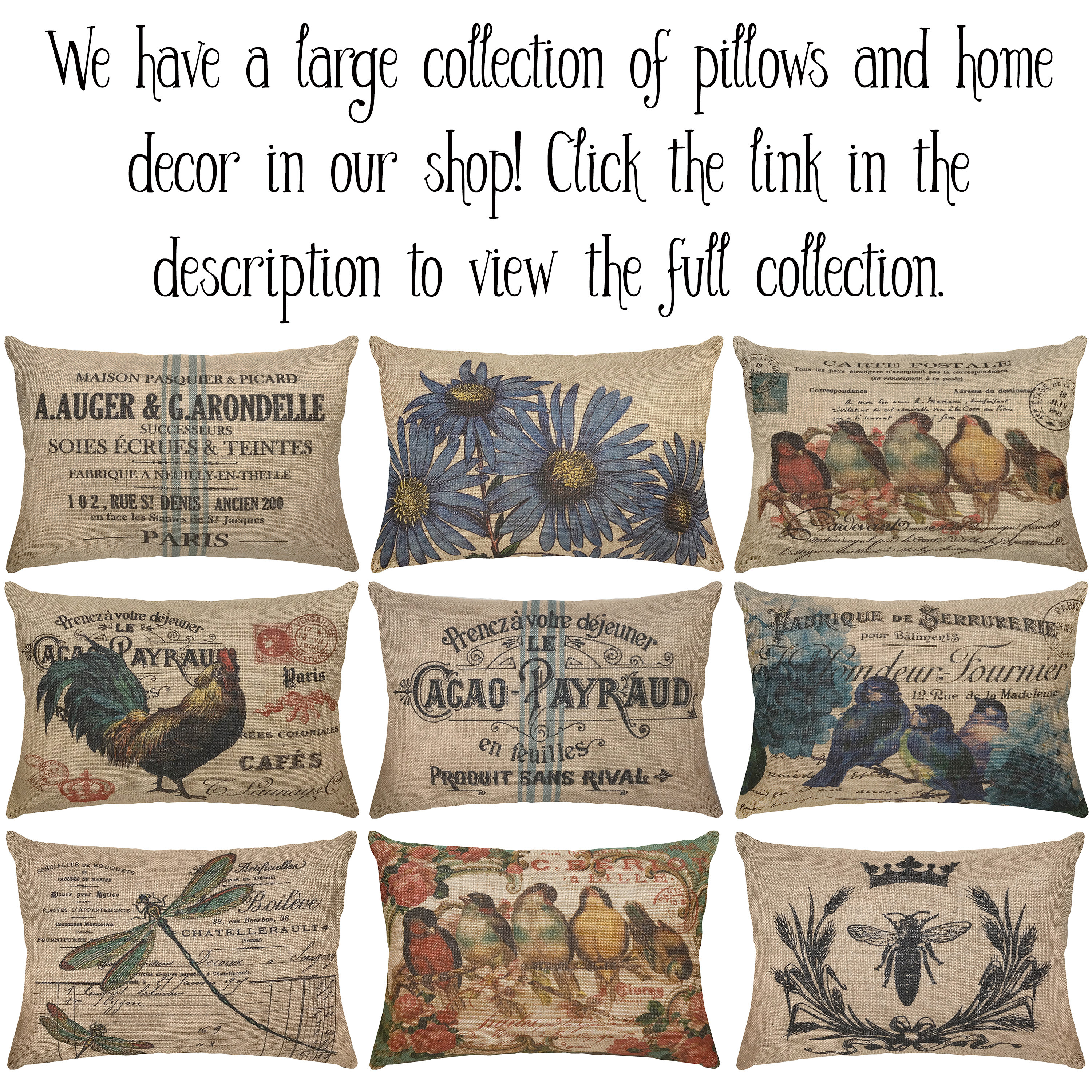 Burlap hotsell lumbar pillow