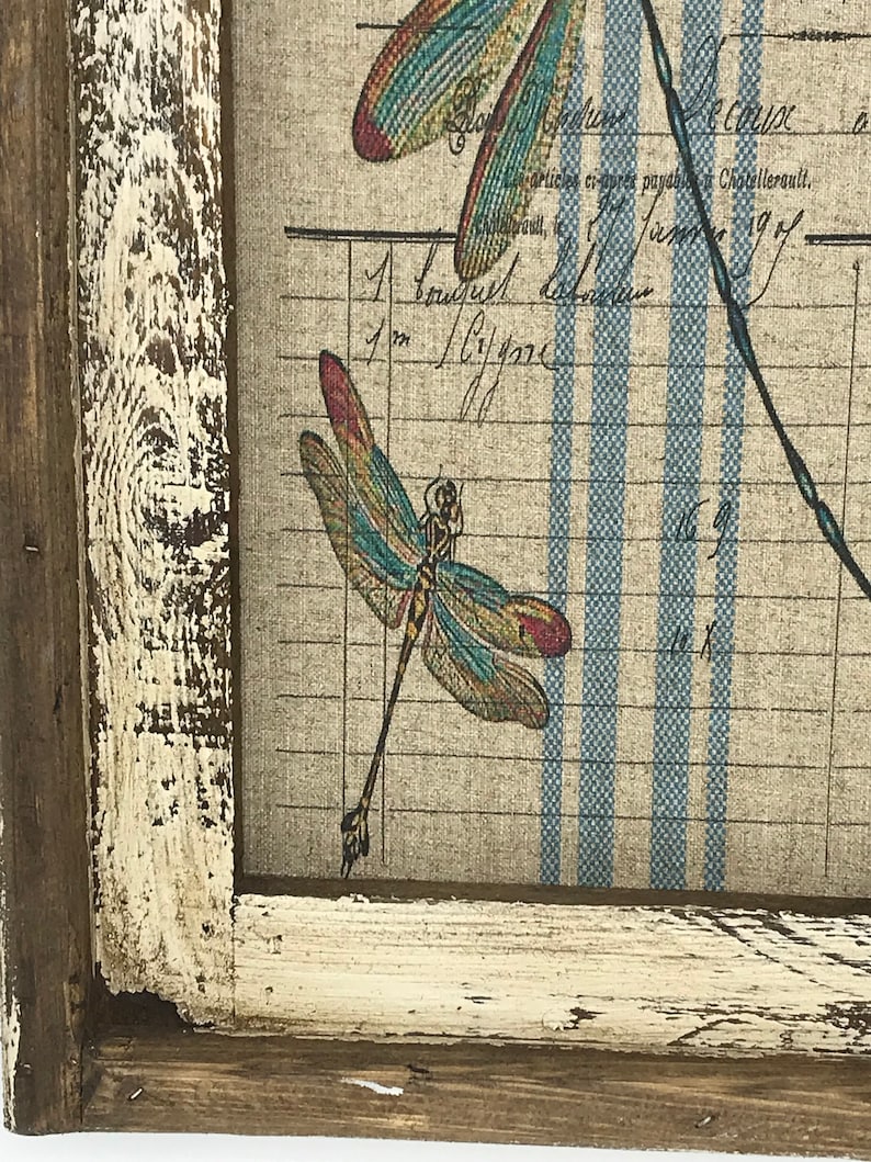 Dragonfly Wall Art 14 X 22 Arch Window Frame | Etsy