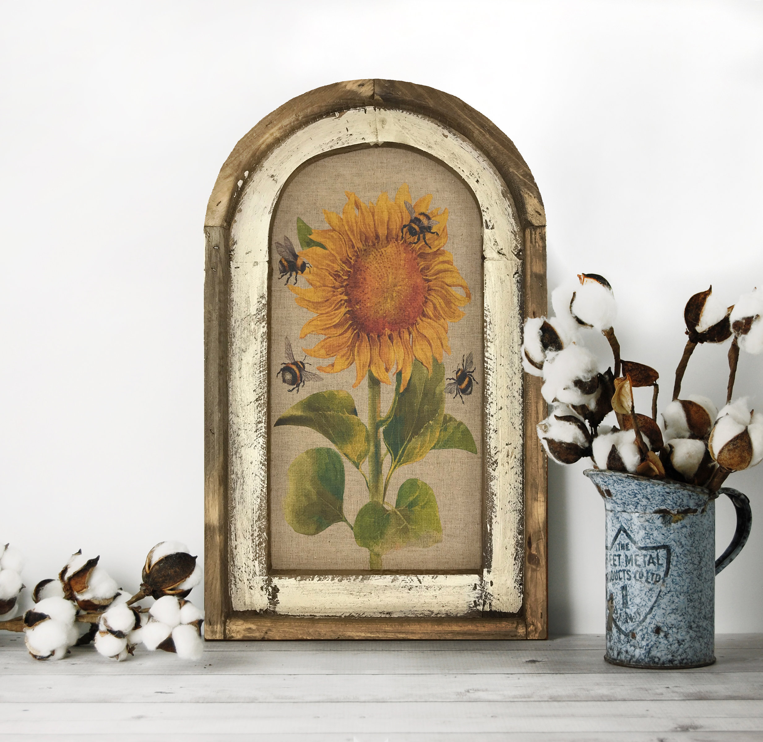 Sunflower Wall Art 14 X 22 Farmhouse Decor Etsy