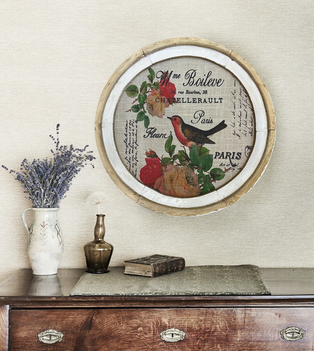 French Farmhouse Wall Art 20 X 20 Cottage Wall Etsy