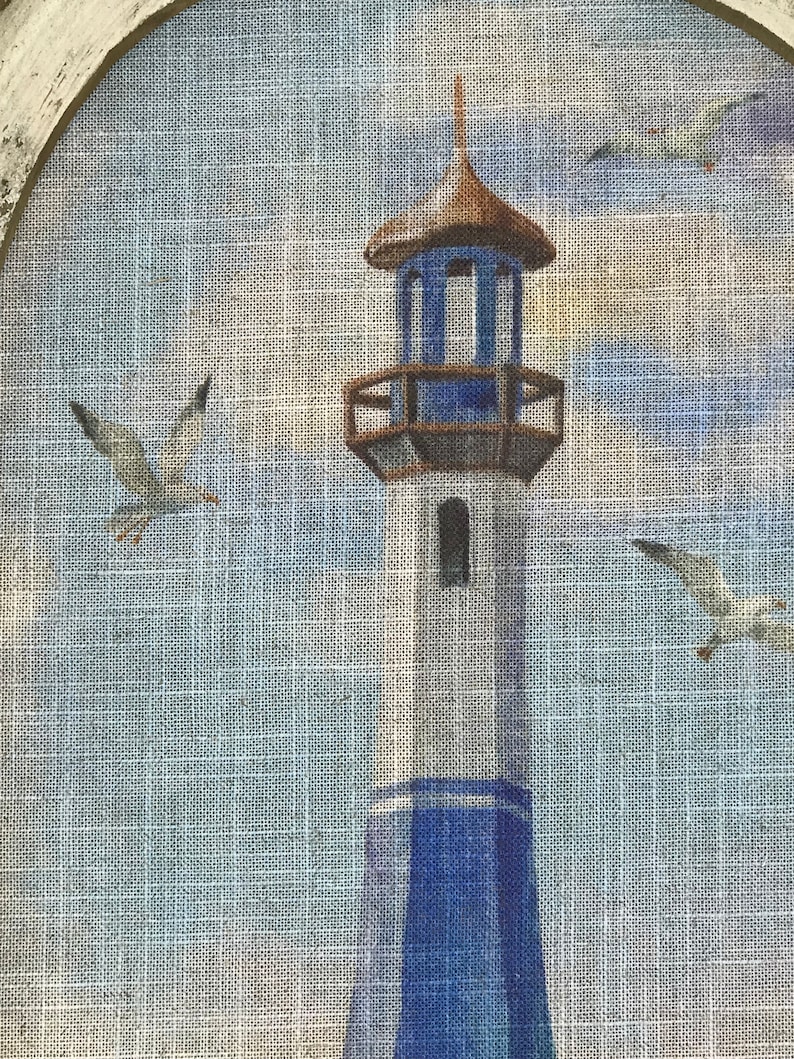 Lighthouse Wall Art 14 X 22 Coastal Bathroom Etsy