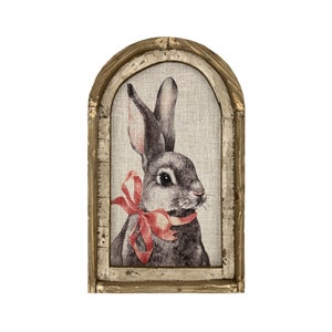 Mrs. Rabbit Wall Decor | 14&quot; x 22&quot; | Rabbit Wall Art I Nursery Wall Decor I Bunny Art I
