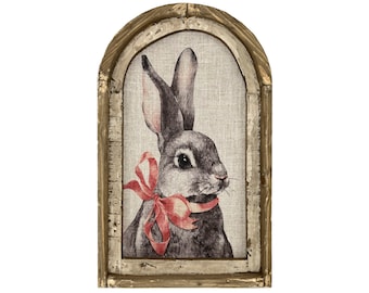 Mrs. Rabbit Wall Decor | 14" x 22" | Rabbit Wall Art I Nursery Wall Decor I Bunny Art I