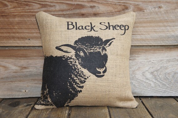 Black on sale sheep pillow