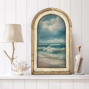Seagull Wall Art | 14" x 22" | Coastal Bathroom Decor | Coastal Wall Decor I Florida Home Decor image 2