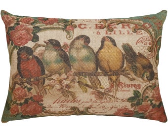 bird lumbar pillow