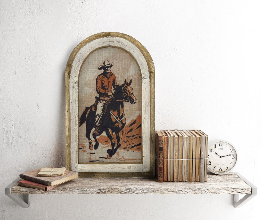 Western Cowboy Wall Decor 14 X 22 Equestrian Wall Art Cowboy Decor