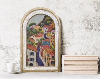 Travel Poster Wall Art | Watercolor Wall Decor | Framed Wall Art | French Travel Poster Decor |