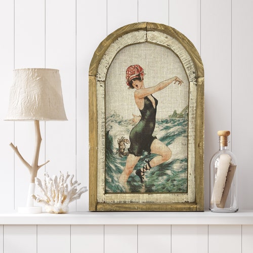 Swimming Wall Art 14 X 22 Bathroom Decor - Etsy