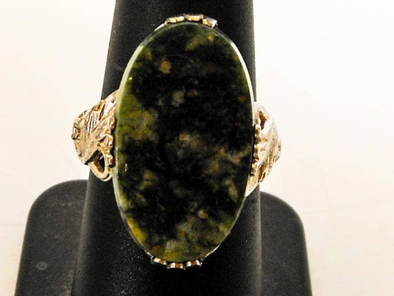 Clark & Coombs Sterling Jade  Ring  Sterling Silv… - image 6