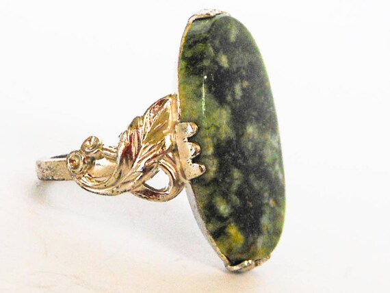 Clark & Coombs Sterling Jade  Ring  Sterling Silv… - image 3