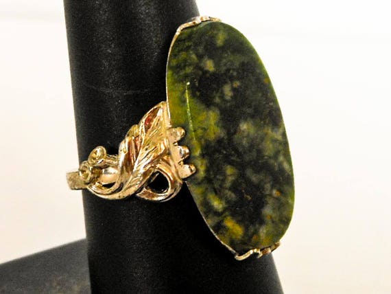 Clark & Coombs Sterling Jade  Ring  Sterling Silv… - image 8