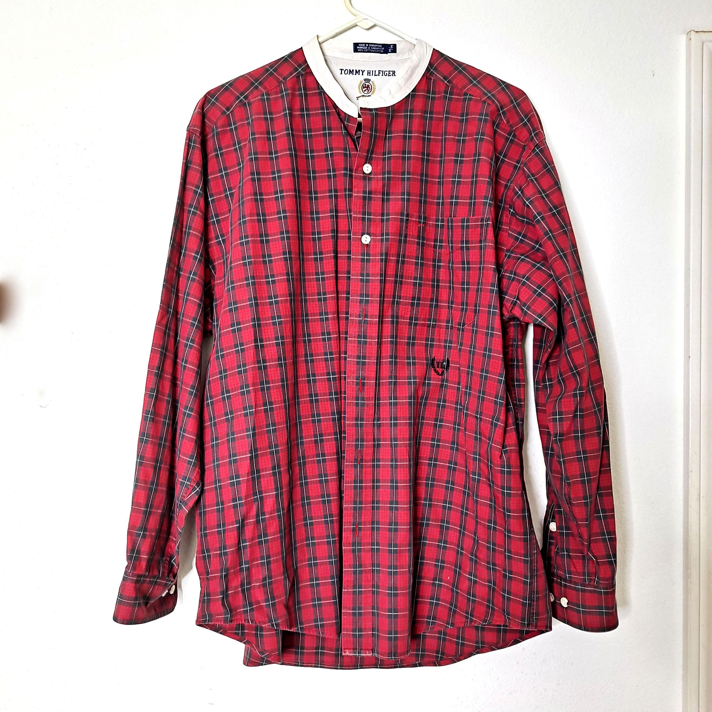 Tommy hilfiger chinese clearance collar shirts