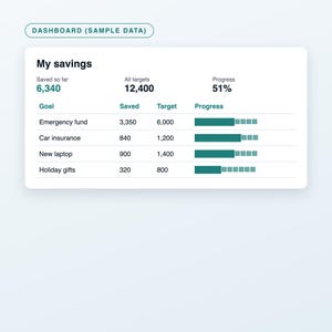 Personal Finance Spreadsheet Bundle, Monthly Budget Planner, Debt Payoff Snowball and Savings Goals Tracker, Excel and Google Sheets image 3
