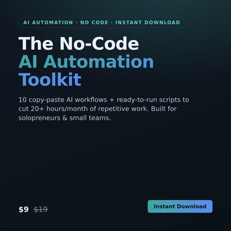 ChatGPT Prompts + AI Automation Toolkit — 20 Business Prompts, No-Code Guide & Google Sheets Scripts (Instant Download) image 1
