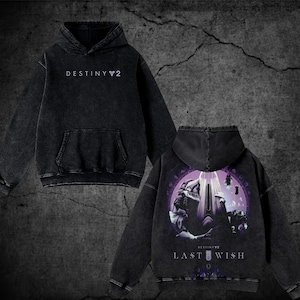 Destiny 2 Sci-Fi Dragon Oversized T-shirt, Y2K Gaming Streetwear (tvättad finish)