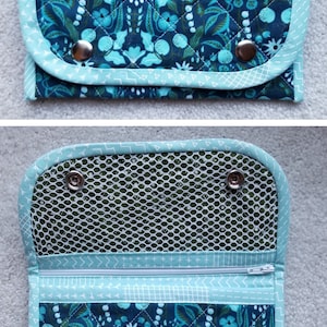 CarryAll Mini Pouch PDF Pattern - Geldbörse, Federmäppchen & Coupon Organizer - Anfänger Nähprojekt von Four Robbins