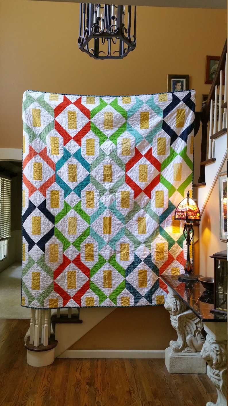 Digital PDF Paper Lanterns Quilt PDF Pattern by Four Robbins Etsy