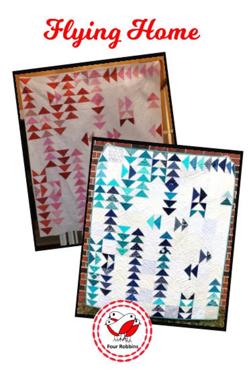 Digital PDF Flying Home Quilt Downloadable PDF Pattern by Etsy