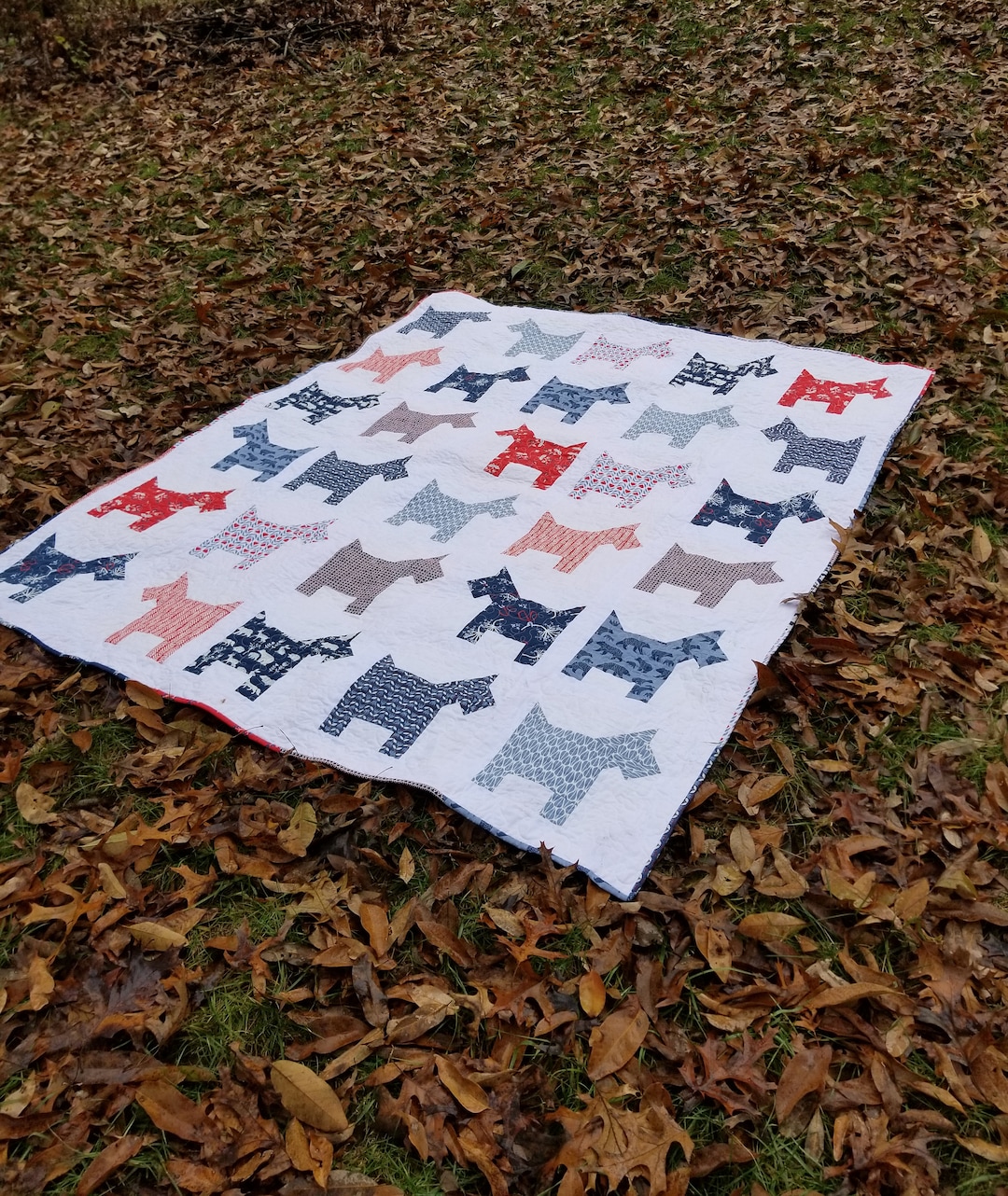 Playful Pups Quilt PDF Pattern – Dog Lover Quilt – Baby, Throw & Twin ...