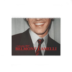Belmont Cameli 2027 Wall Calendar Garret Graham Celebrity Merch Off Campus Book Lover Gift Booktok  Hockey Romance