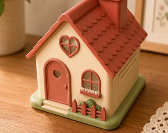 Tirelire maison à peindre — kit loisir créatif enfant, grande tirelire en 3D à décorer, cadeau anniversaire