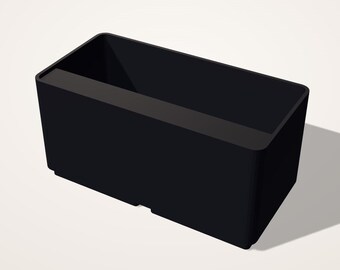 Lot de 4 bacs Gridfinity 2x1 imprimés 3D - rangement modulaire atelier, tiroir, bureau