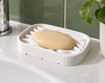 Porte-savon à vagues, égouttoir pour savon solide, accessoire de salle de bain