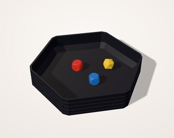 Piste de lancer de dés hexagonale, plateau pour jeu de rôle, accessoire de jeu