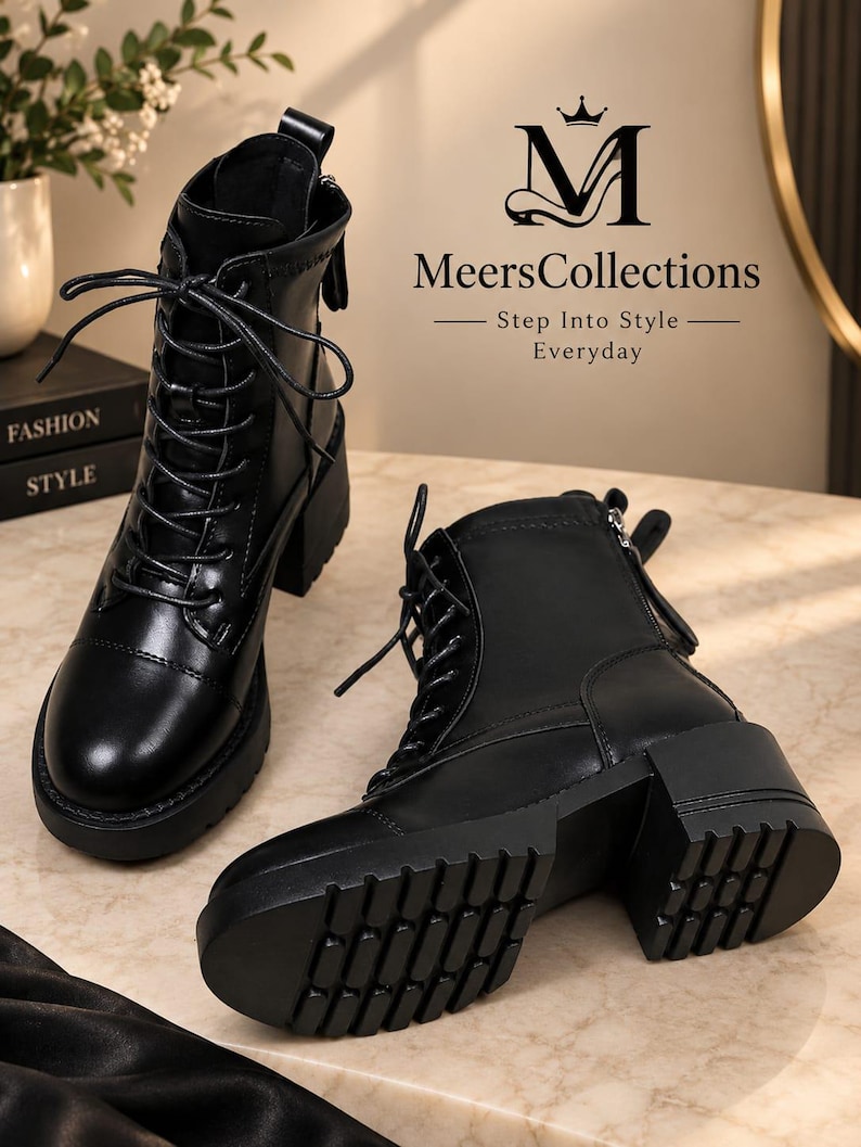 Spring Into Step Boots Women's Chunky Heel Ankle Boots, European Style Short Boots ...