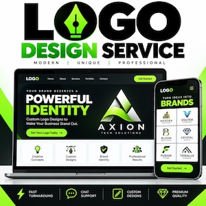 Custom Logo Design Service | Professional Business Branding | Modern Minimalist Branding | Unique Brand Identity