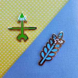 Hades Greek God Boons - Artemis and Demeter Hard Enamel Pins