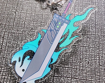Final Fantasy 7 Buster Sword Acrylic Keychain