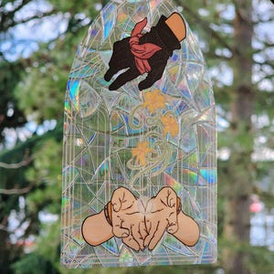 Final Fantasy 7 - Zack and Aerith Suncatcher Sticker