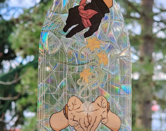 Final Fantasy 7 - Zack and Aerith Suncatcher Sticker