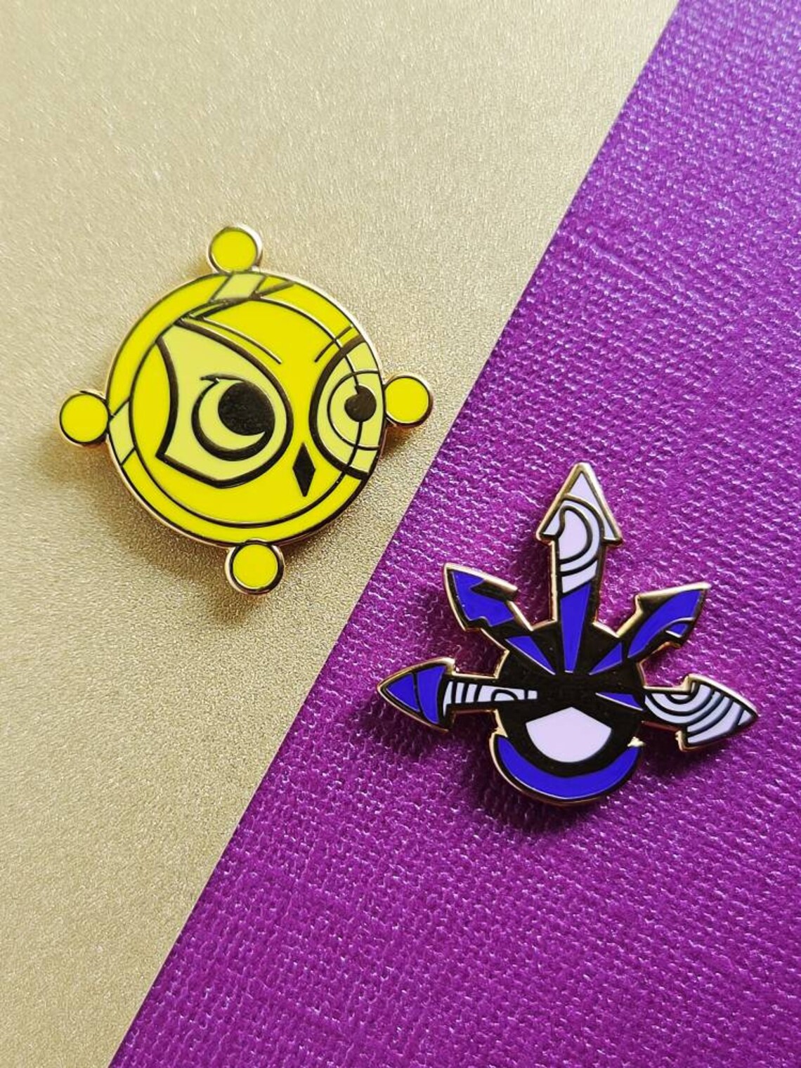 Hades Greek God Boons - Athena and Chaos Hard Enamel Pins - Etsy Canada