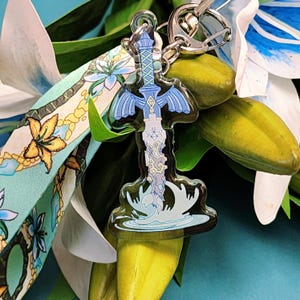 Zelda Lanyard mit Meisterschwert Schlüsselanhänger aus Acryl