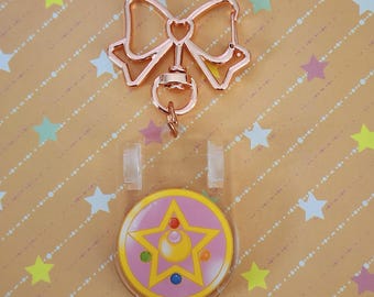 Sailor Moon Brooch Compact Hinge Keychain