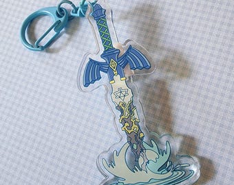 Zelda Tears of the Kingdom Master Sword Acrylic Keychain
