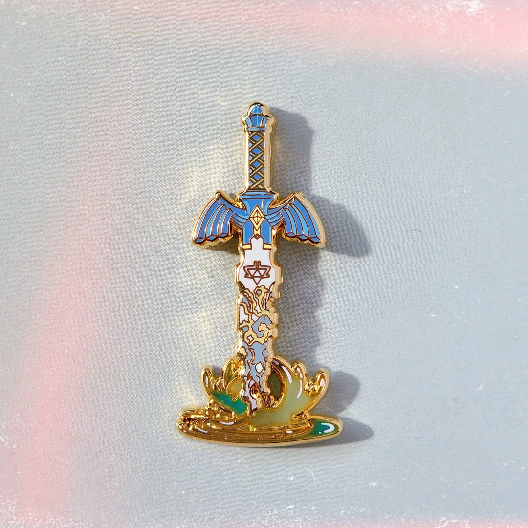 Stained Glass Zelda Decayed Master Sword Enamel Pin - Etsy