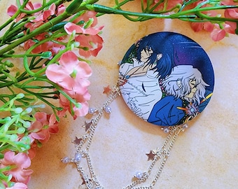 Howl's Moving Castle Button with Decorative Chain