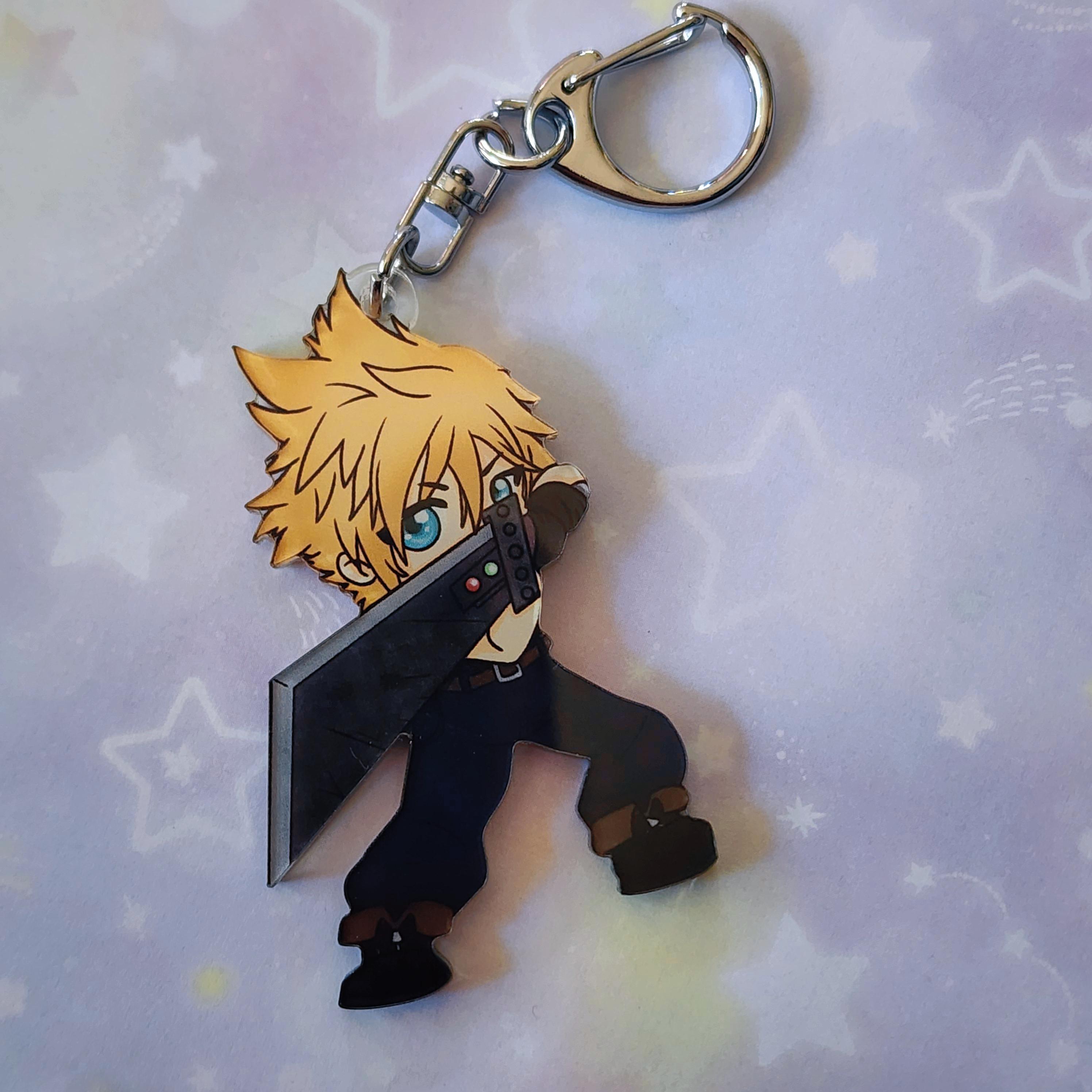 Final Fantasy VII Character Keychain - Etsy