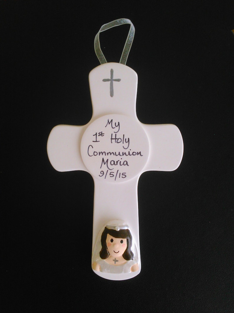 1st Holy Communion Personalised GIRL CROSS gift by Truly for You