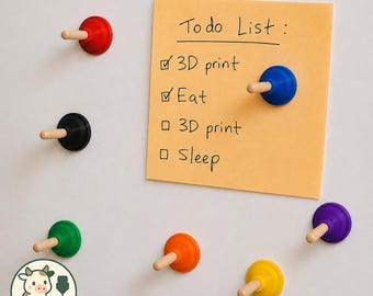 Mini Plunger Magnets (6-pack) | 3D Printed | 100% Supports Animal Sanctuary