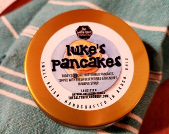 luke's pancakes candle - breakfast candle - gilmore diner