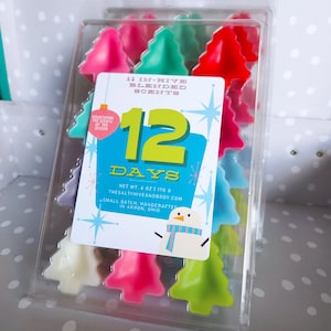 12 days wax melt advent calender - 12 unique christmas and winter scents