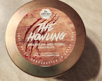 the howling candle - werewolf candle - horror movie candle - horror gift