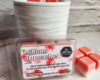 millions of peaches wax melts - peach clove - spicy peach - georgia peach candle